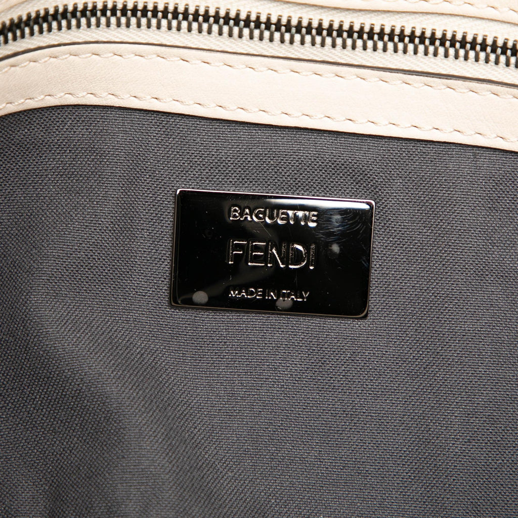 Fendi Whipstitch Leather Baguette Crossbody