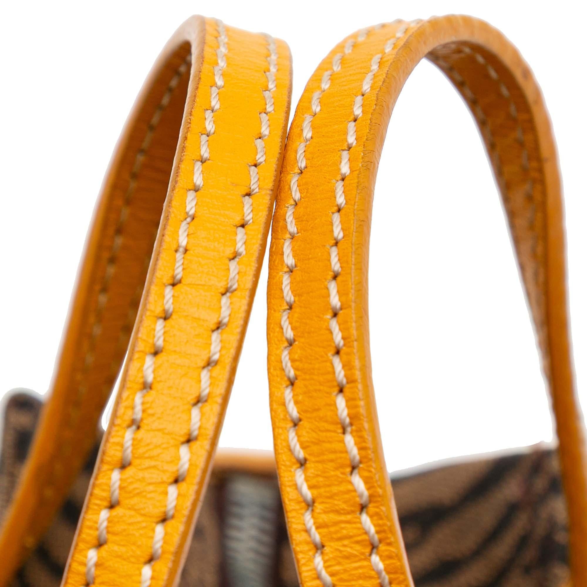 Fendi Zebra Print Canvas Handbag