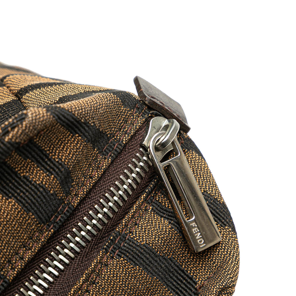 Fendi Zebra Print Canvas Handbag