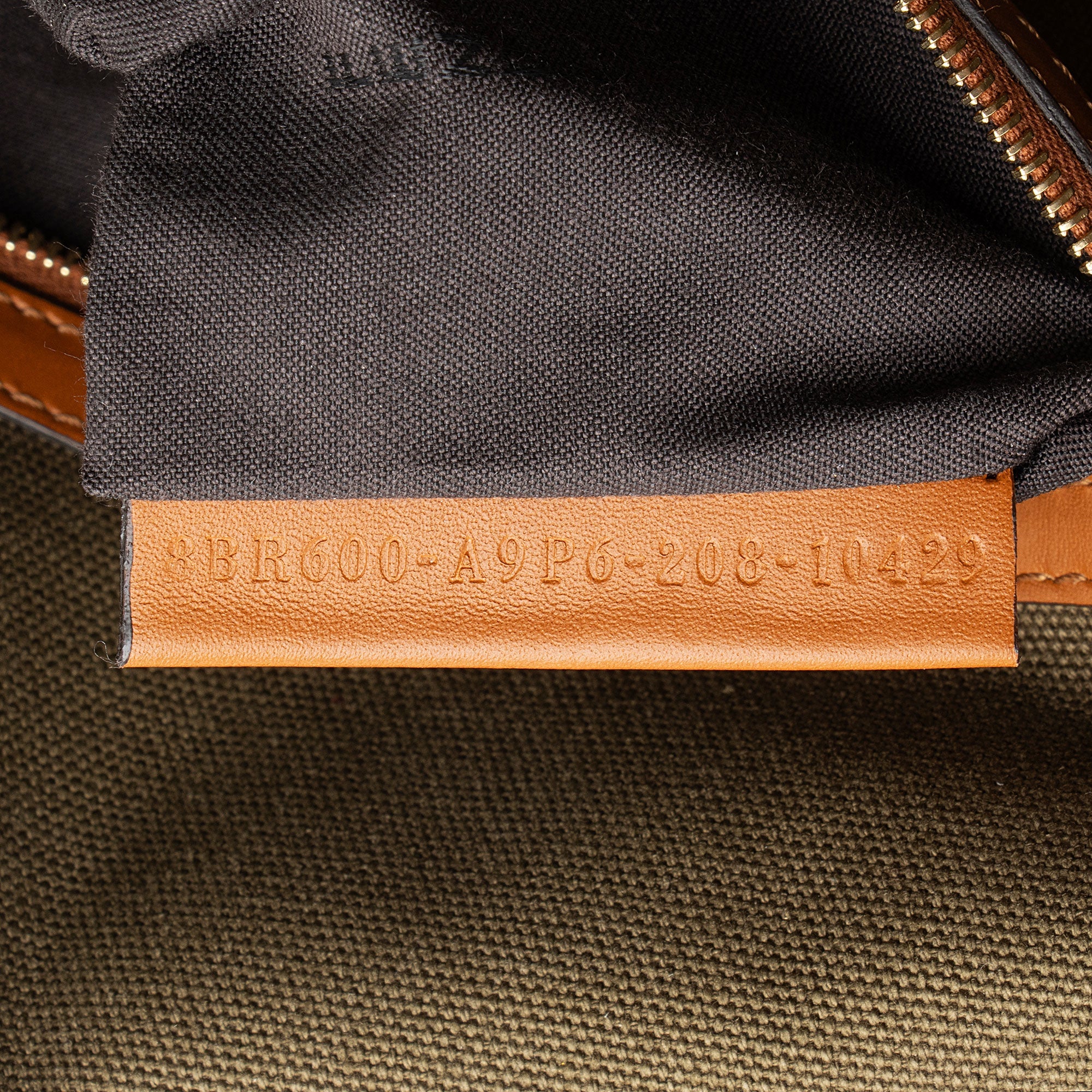 Fendi Zucca Calfskin Baguette Shoulder Bag