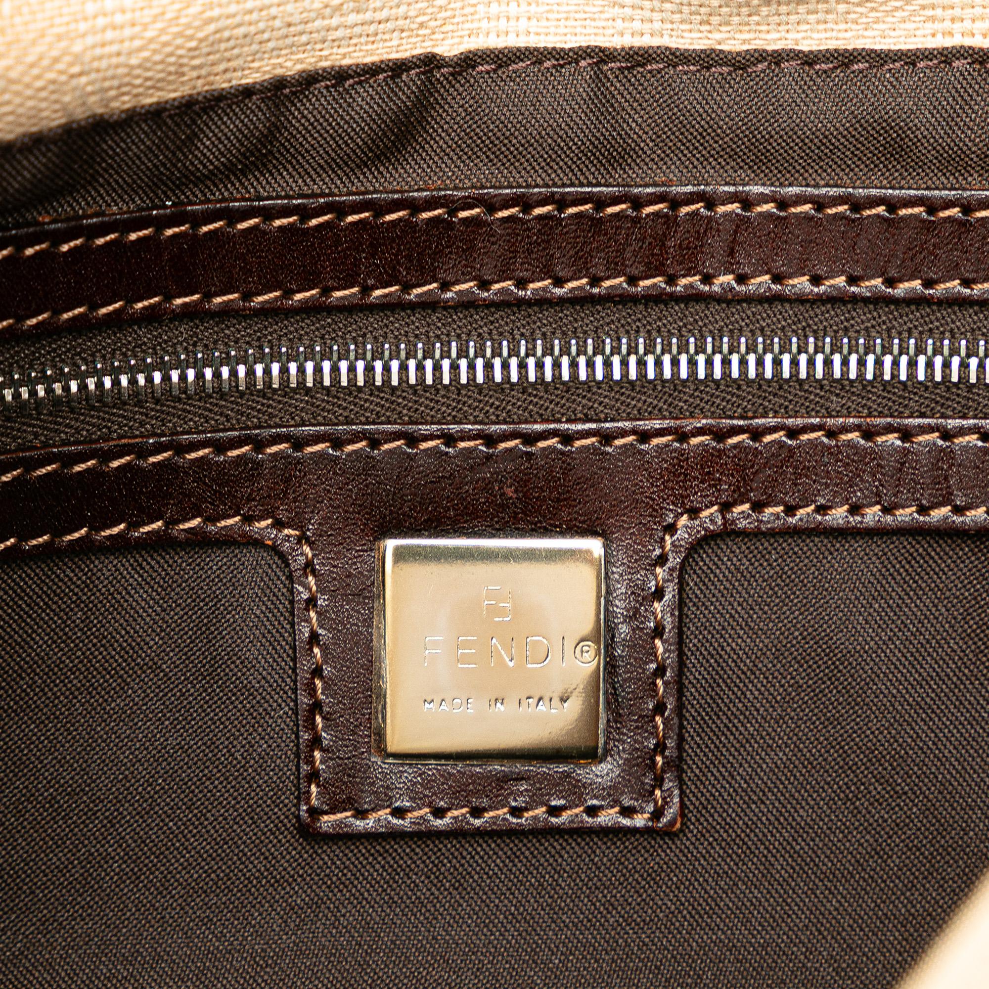 Fendi Zucca Canvas Baguette