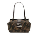 Fendi Zucca Canvas Bento Box Shoulder Bag
