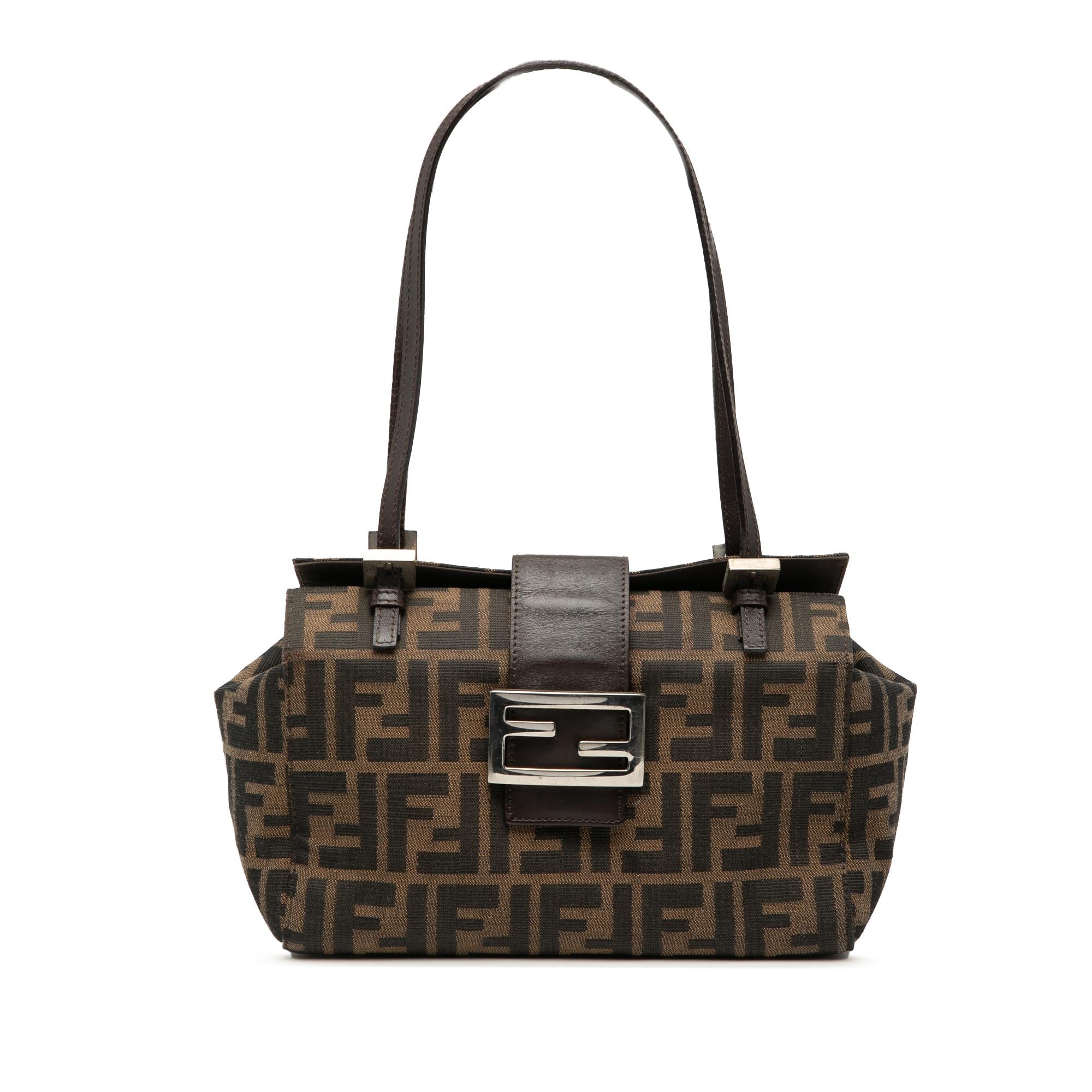 Fendi Zucca Canvas Bento Box Shoulder Bag