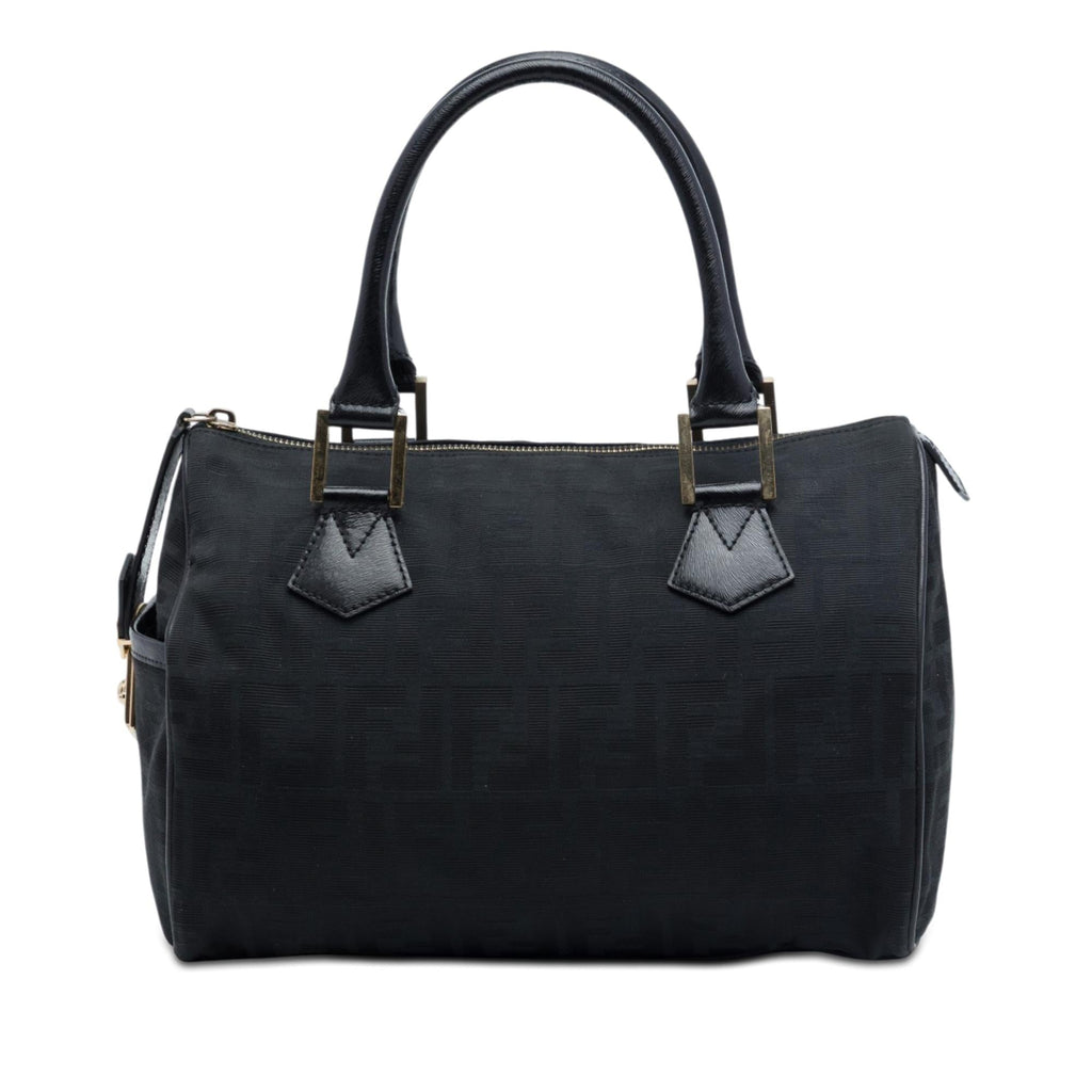 Fendi Zucca Canvas Boston Bag