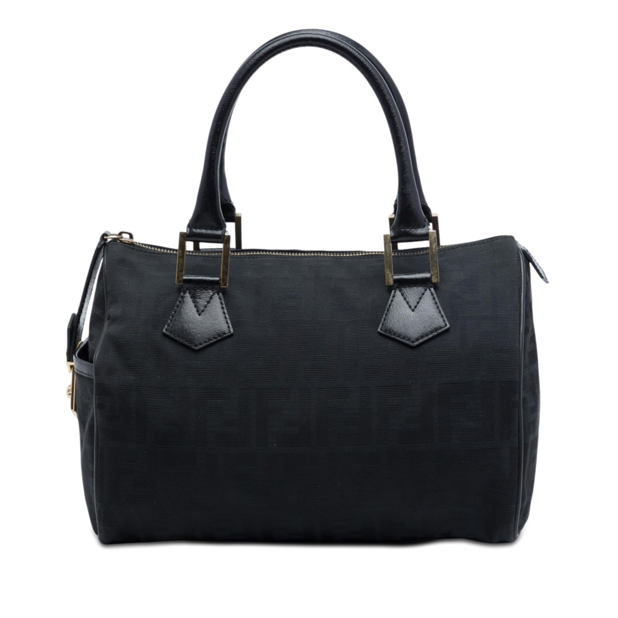 Fendi Zucca Canvas Boston Bag
