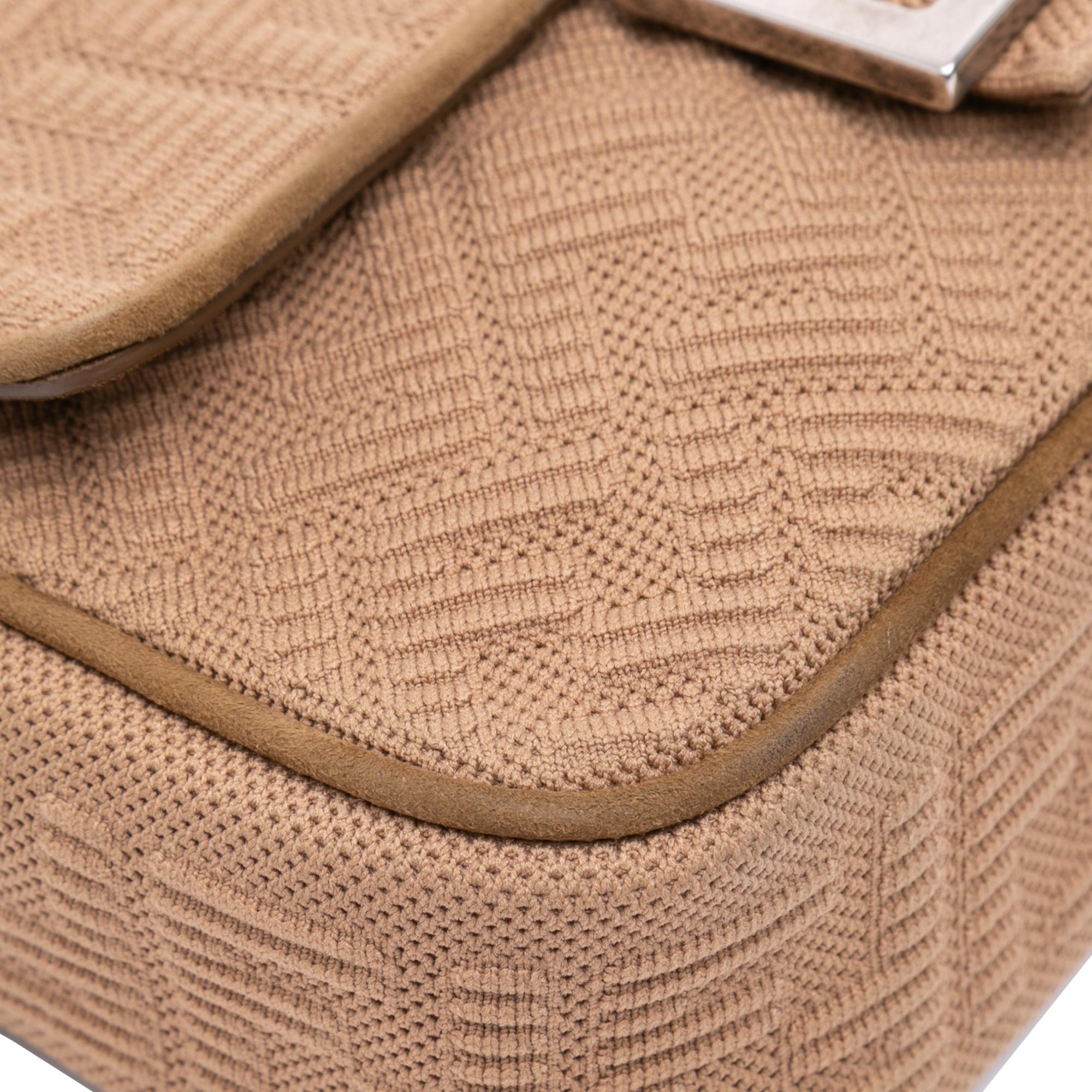 Fendi Zucca Canvas Chain Midi Baguette