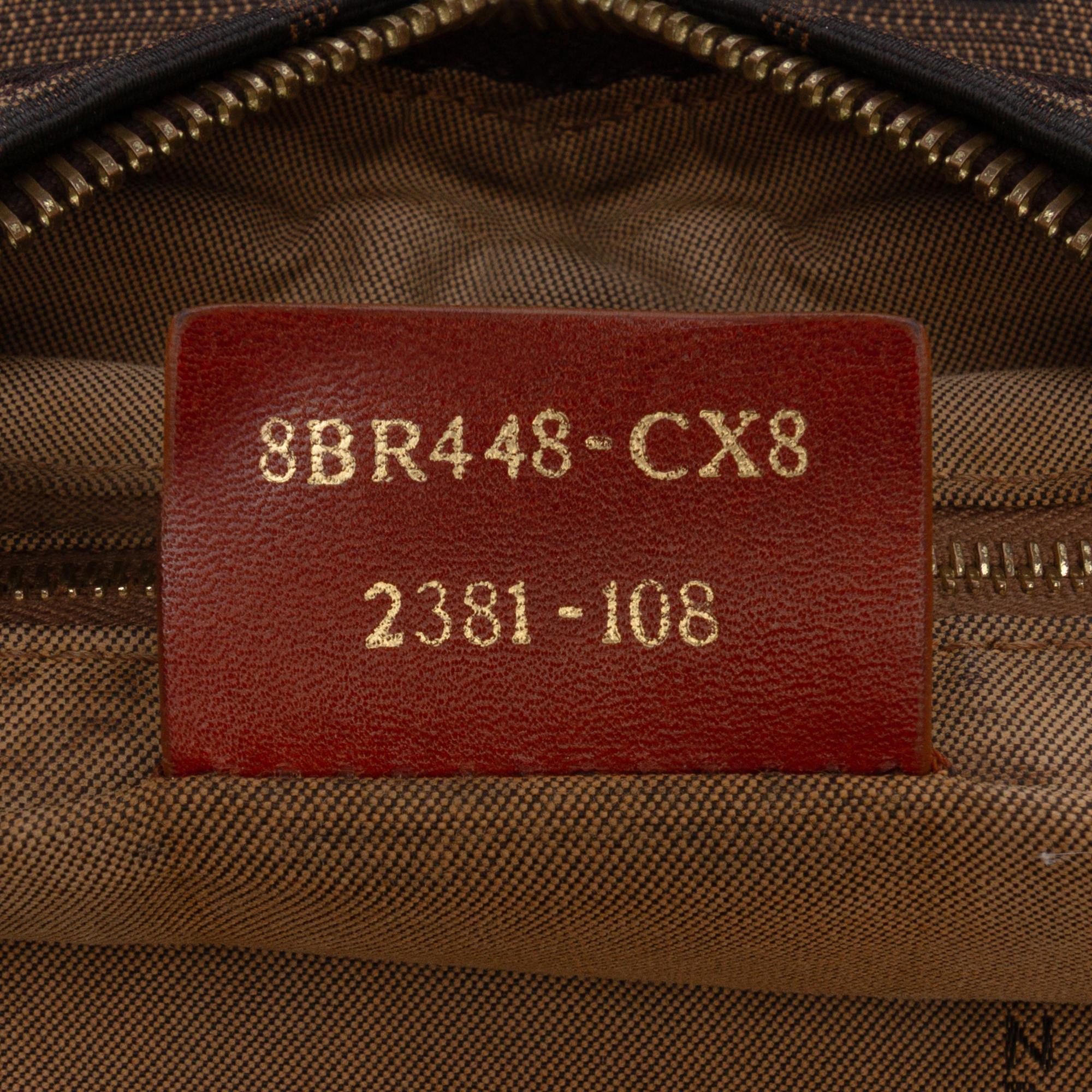 Fendi Zucca Canvas Chef Shoulder Bag