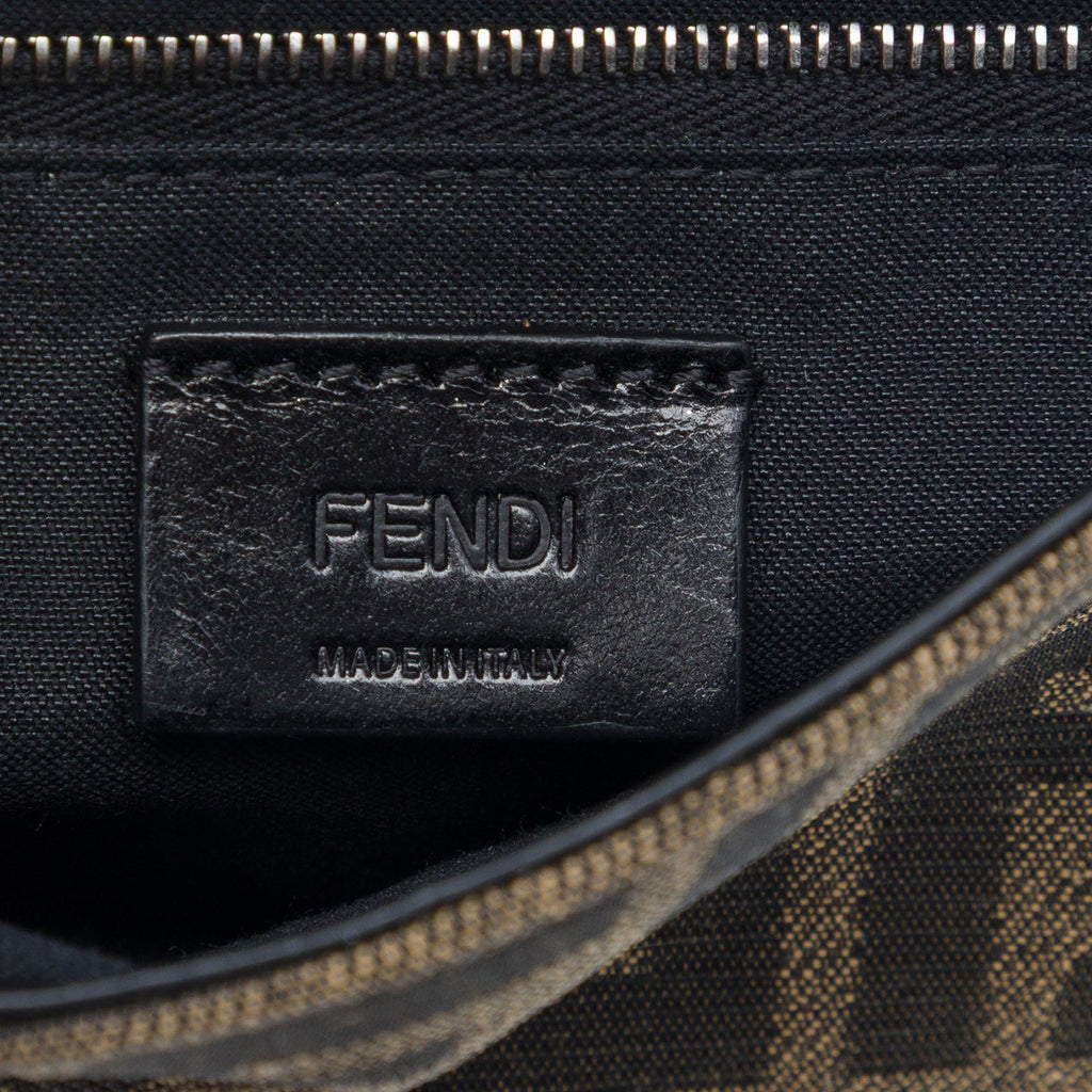 Fendi Zucca Canvas Convertible Baguette Pouch