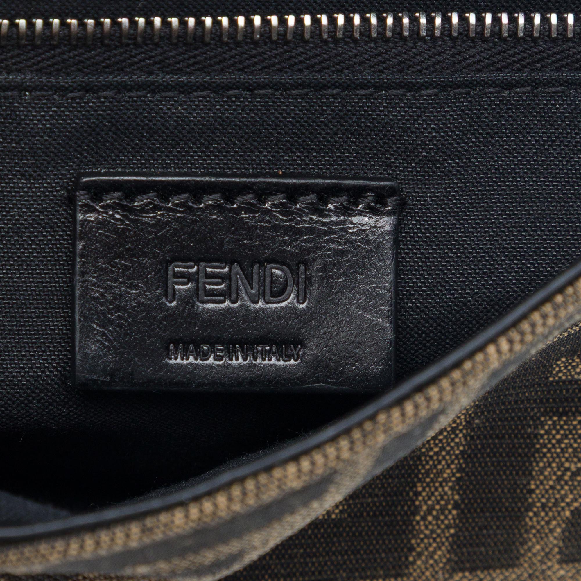 Fendi Zucca Canvas Convertible Baguette Pouch