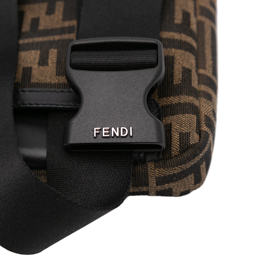 Fendi Zucca Canvas Convertible Baguette Satchel