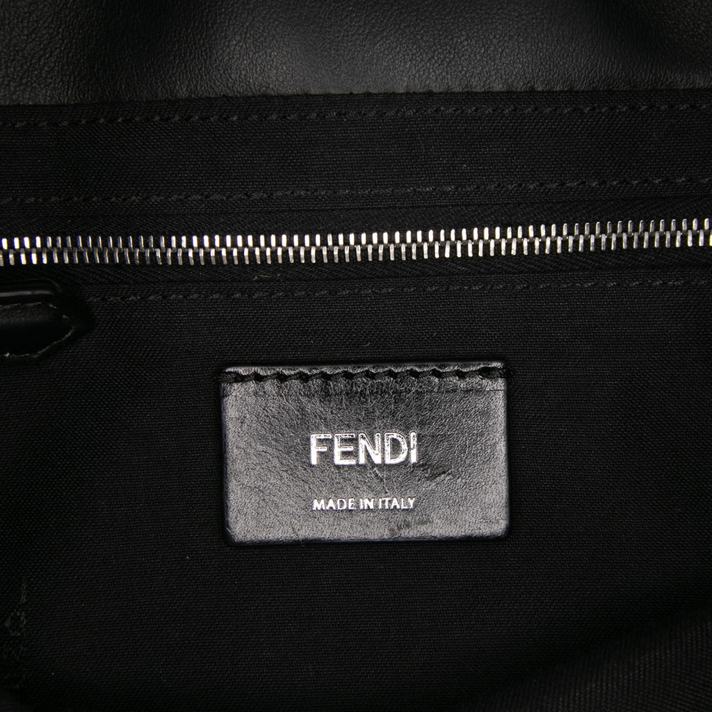 Fendi Zucca Canvas Convertible Baguette Satchel