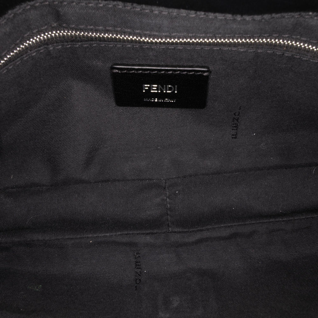 Fendi Zucca Canvas Convertible Baguette Satchel