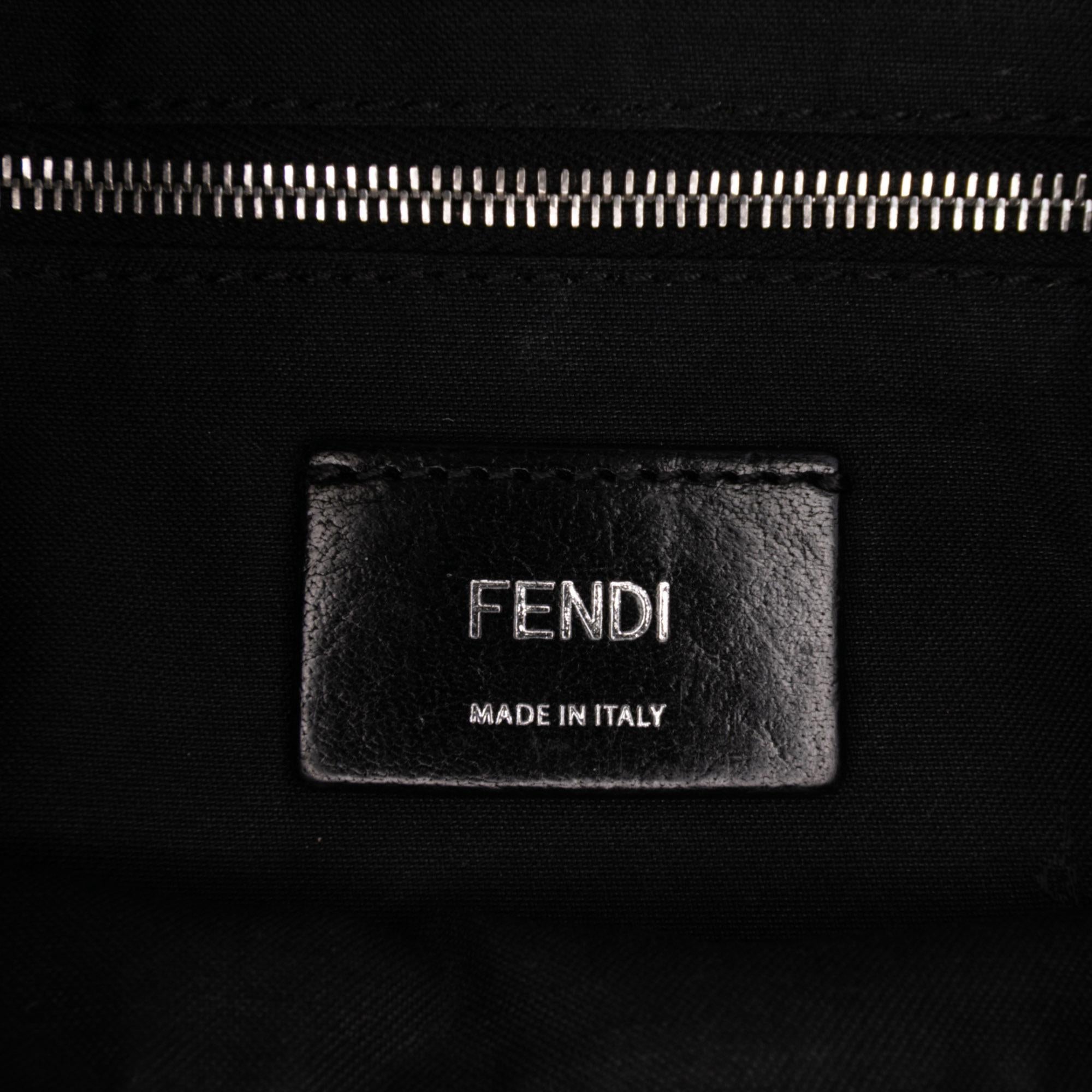 Fendi Zucca Canvas Convertible Baguette Satchel