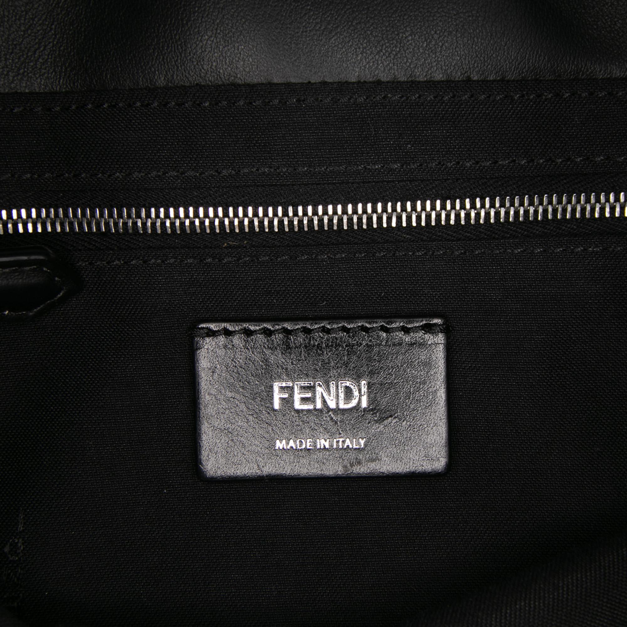 Fendi Zucca Canvas Convertible Baguette Satchel