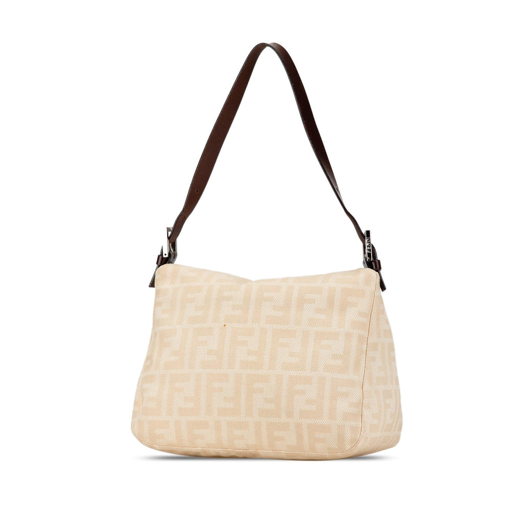 Fendi Zucca Canvas Double Flap Mamma