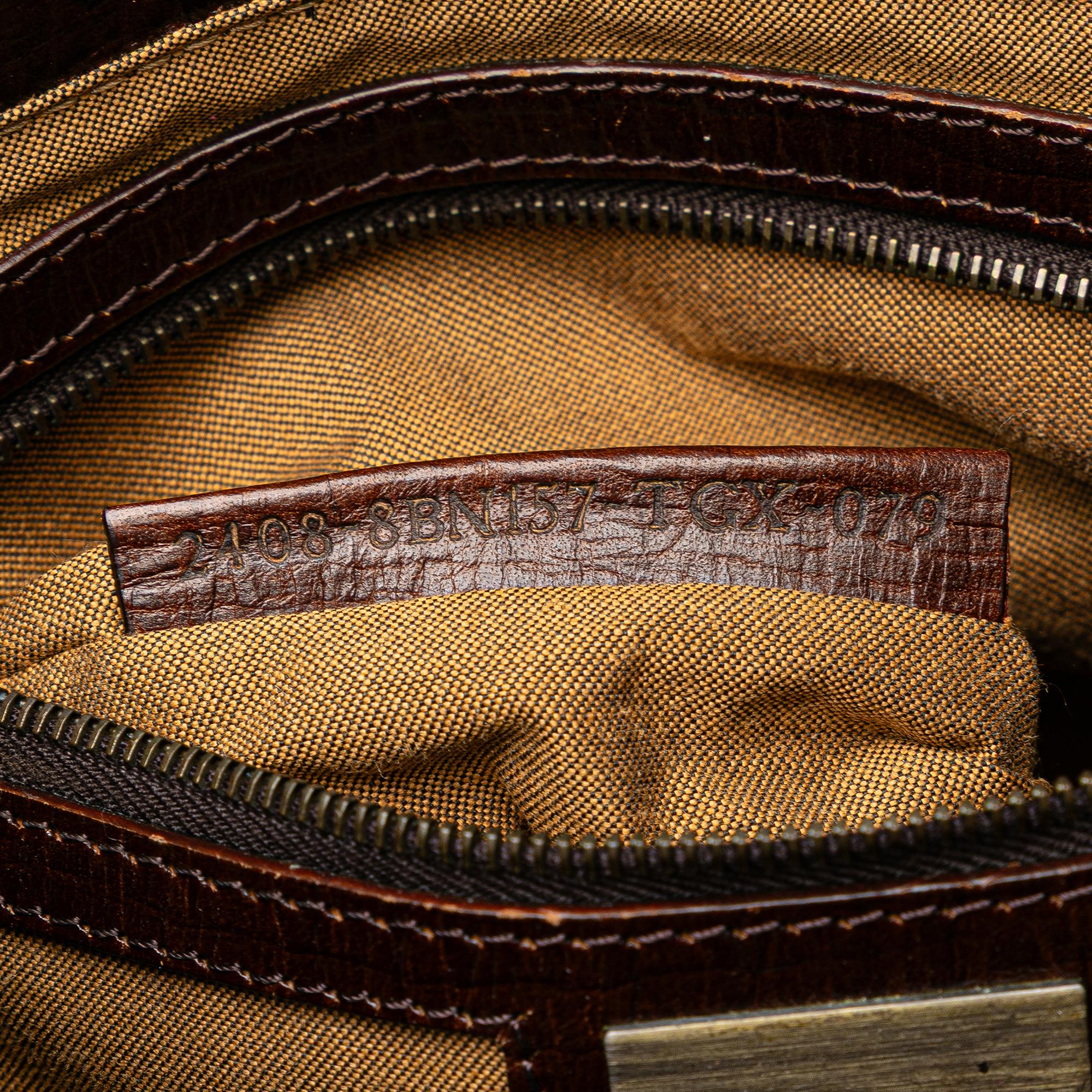 Fendi Zucca Canvas Etniko Handbag