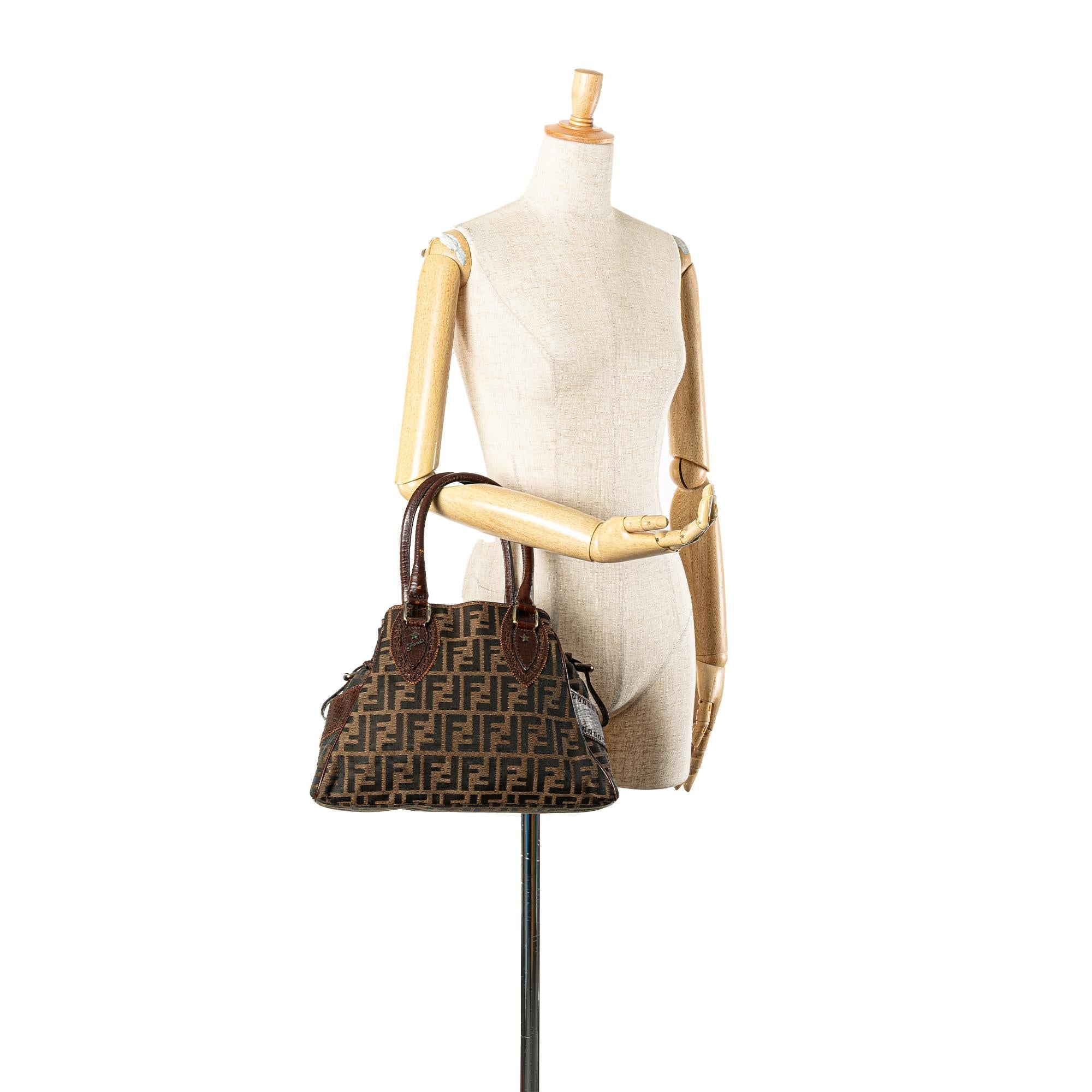 Fendi Zucca Canvas Etniko Handbag