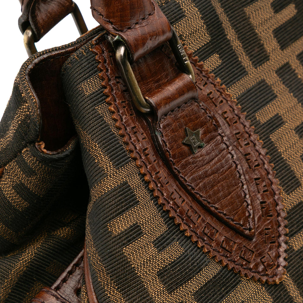 Fendi Zucca Canvas Etniko Handbag