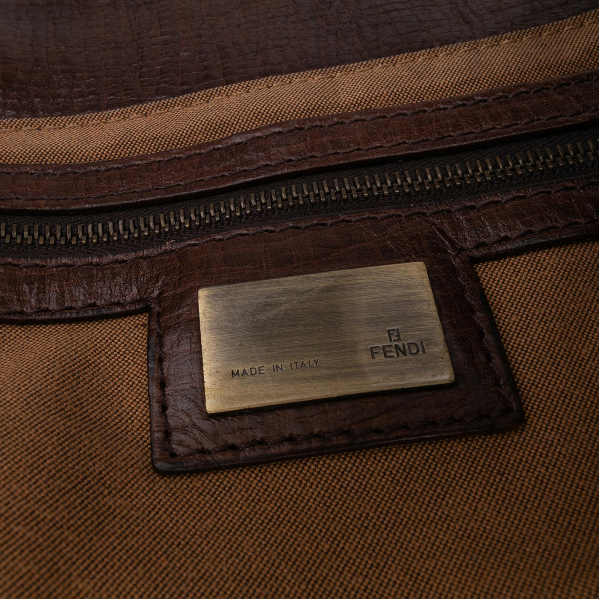 Fendi Zucca Canvas Etniko Handbag
