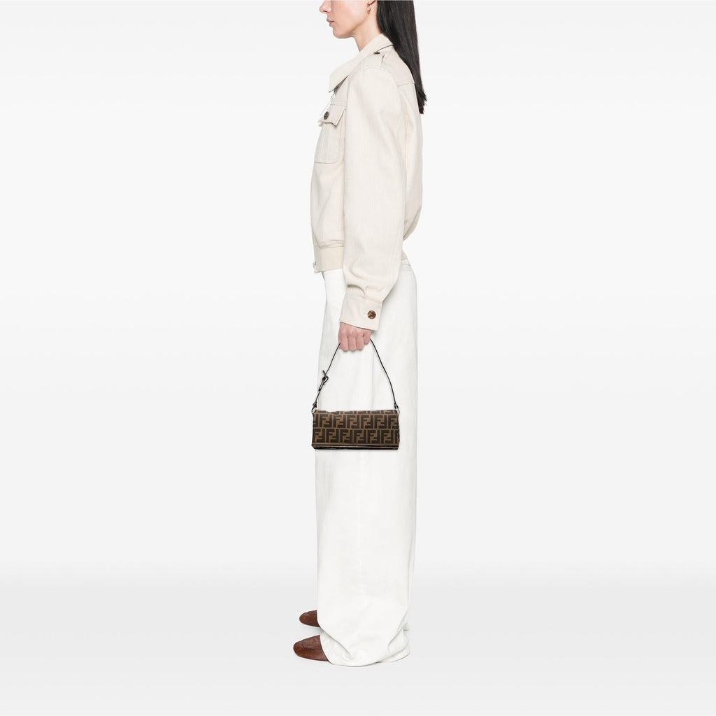 Fendi Zucca Canvas Flap Pochette