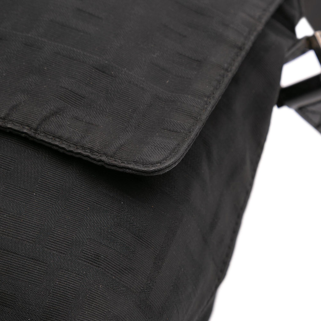 Fendi Zucca Canvas Flap Shoulder Bag
