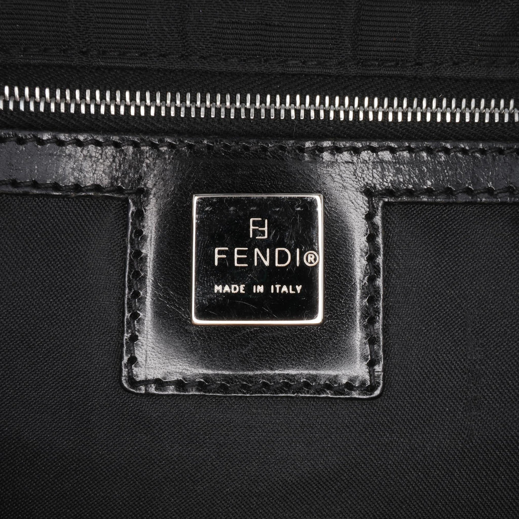 Fendi Zucca Canvas Flap Shoulder Bag