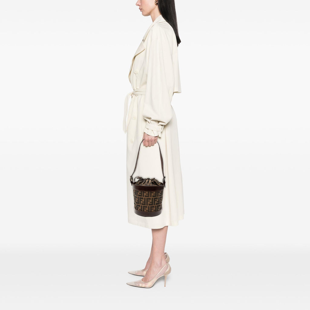 Fendi Zucca Canvas Palazzo Bucket Bag