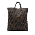 Fendi Zucca Canvas Selleria Shopping Tote