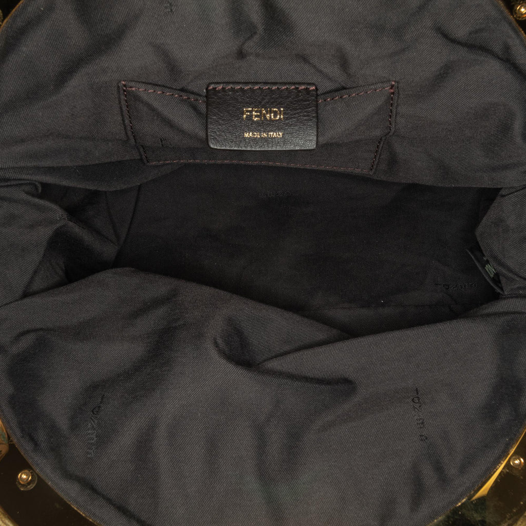 Fendi Zucca Canvas Shell Clutch (SHG-EBnBJ0)