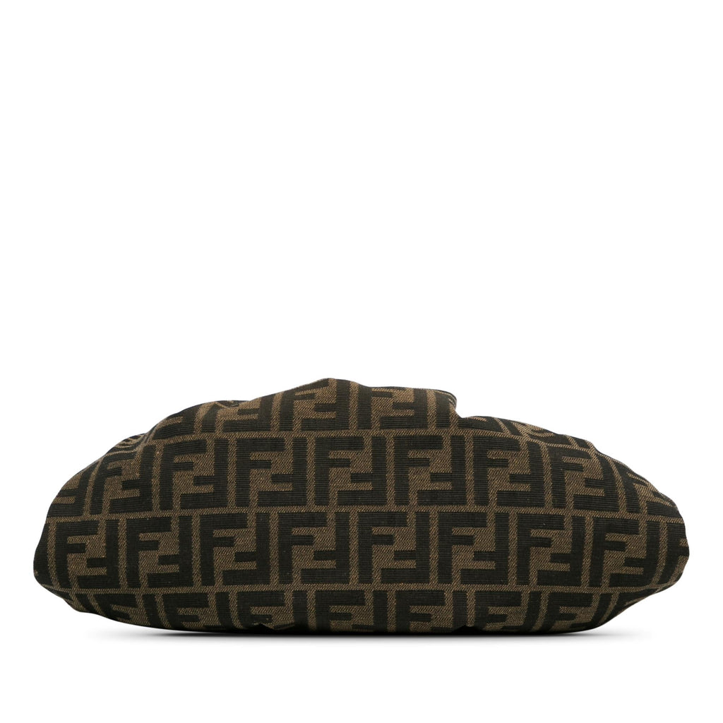 Fendi Zucca Canvas Shell Clutch (SHG-8ur43S)