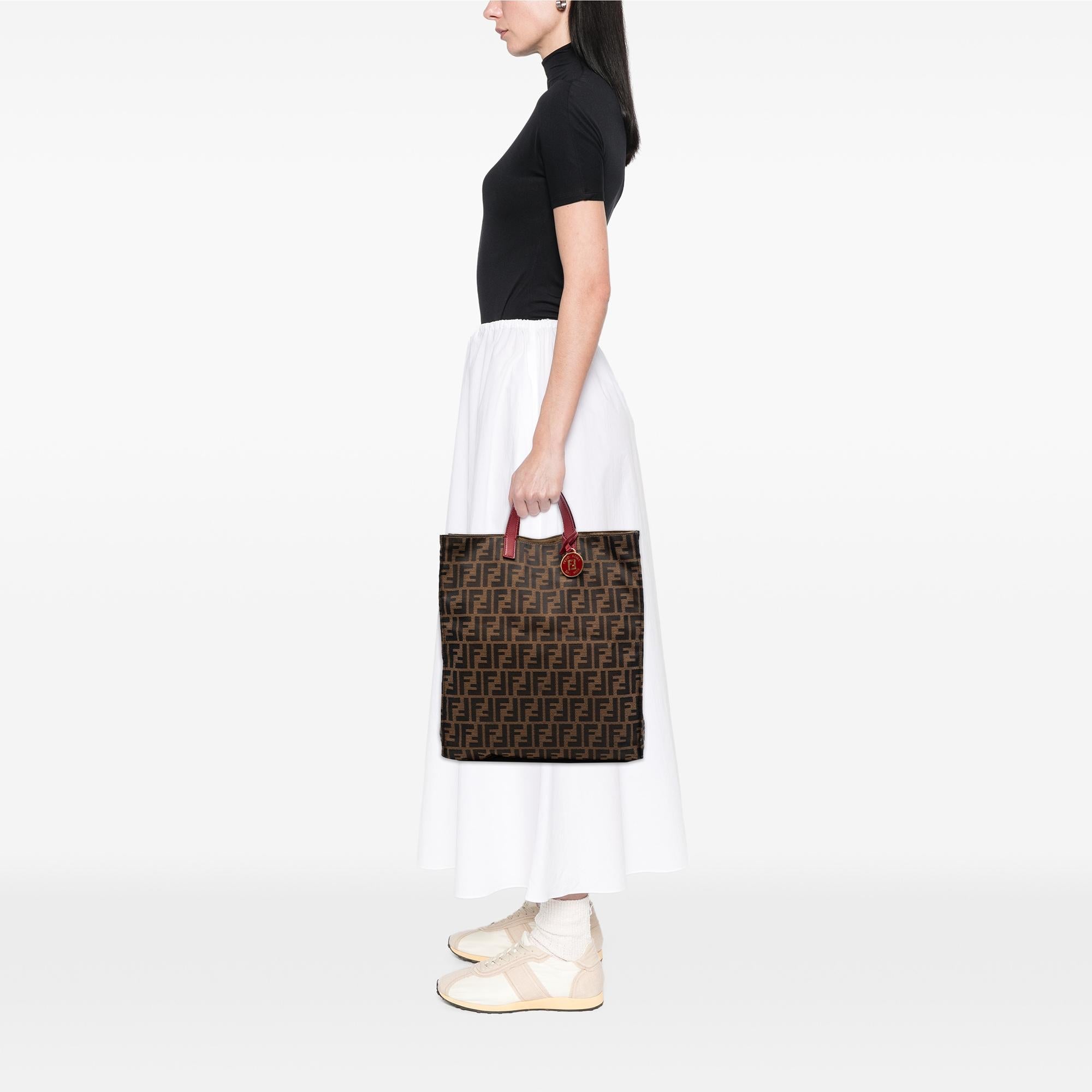 Fendi Zucca Canvas Shopping Tote