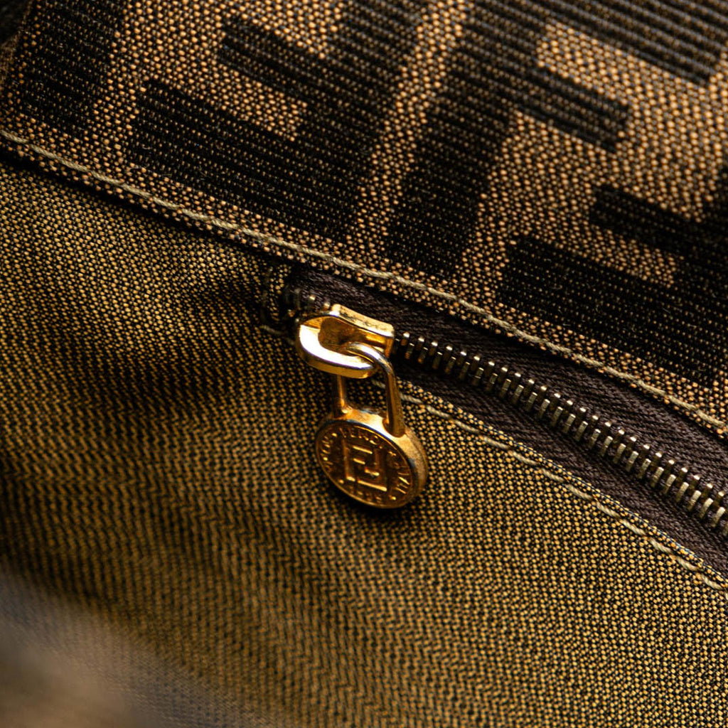 Fendi Zucca Canvas Shoulder Bag