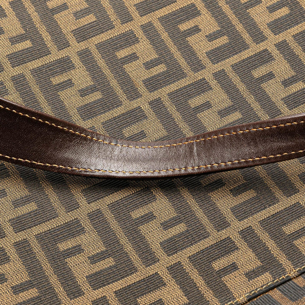 Fendi Zucca Canvas Shoulder Bag