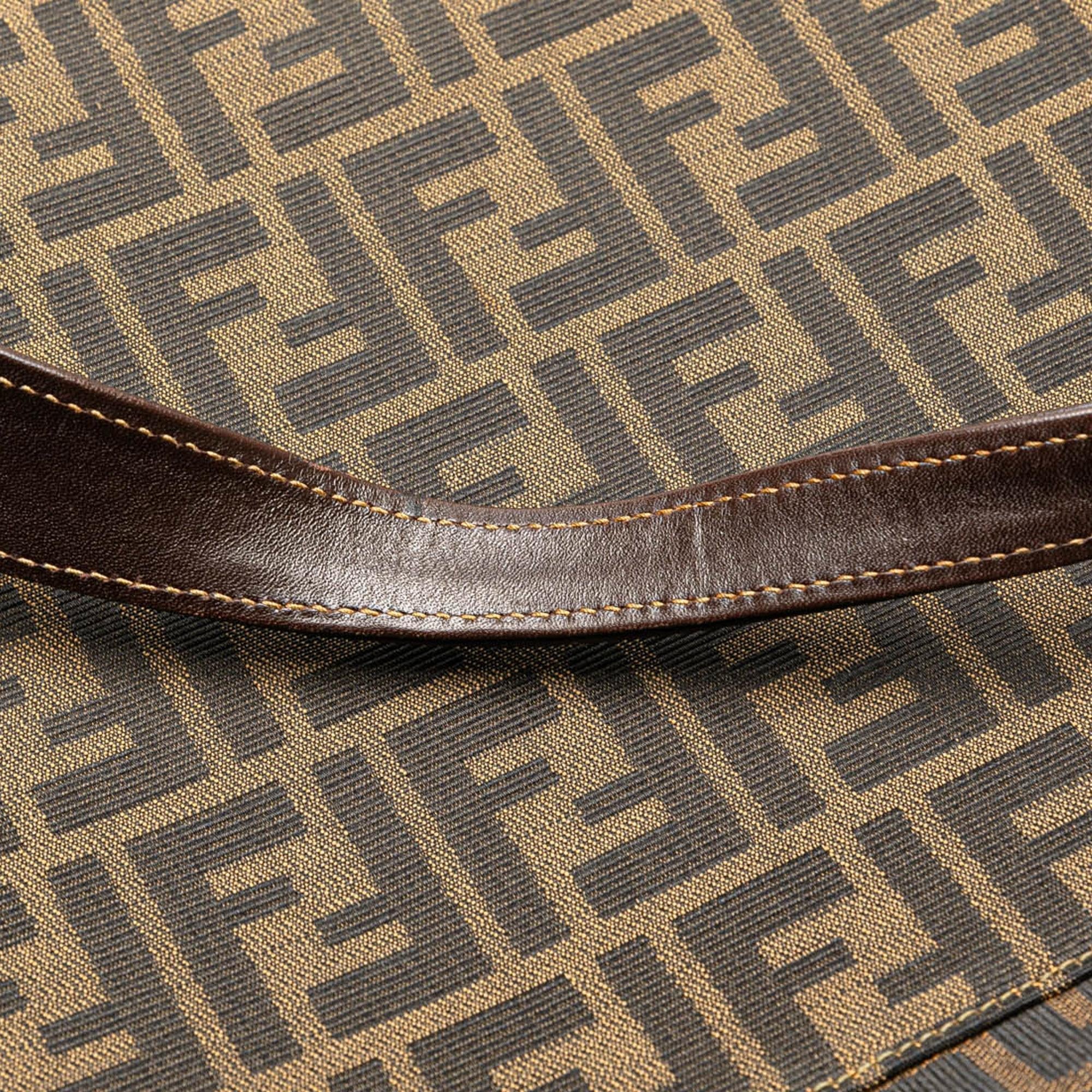 Fendi Zucca Canvas Shoulder Bag