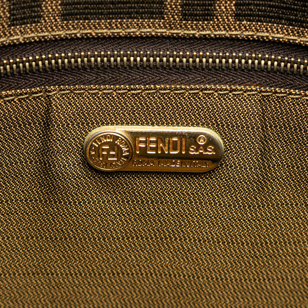 Fendi Zucca Canvas Shoulder Bag
