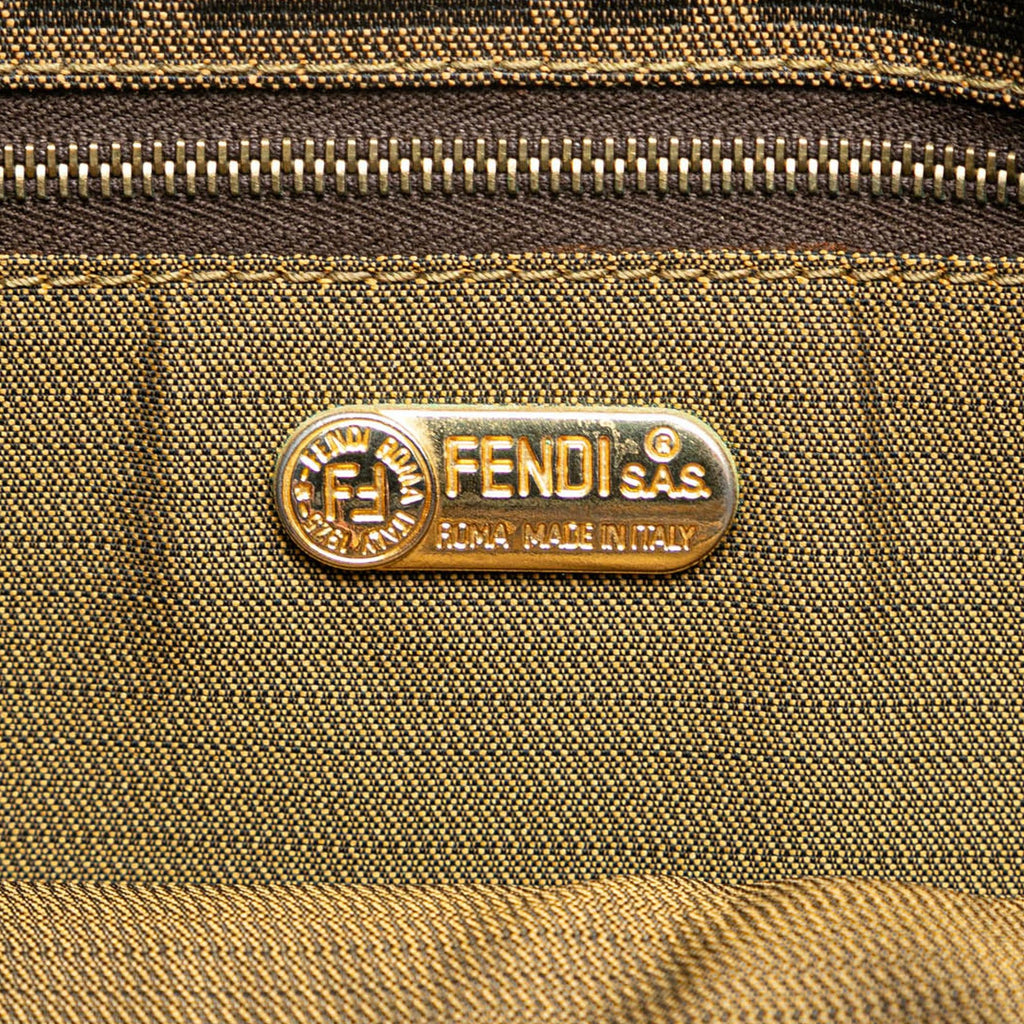 Fendi Zucca Canvas Shoulder Bag