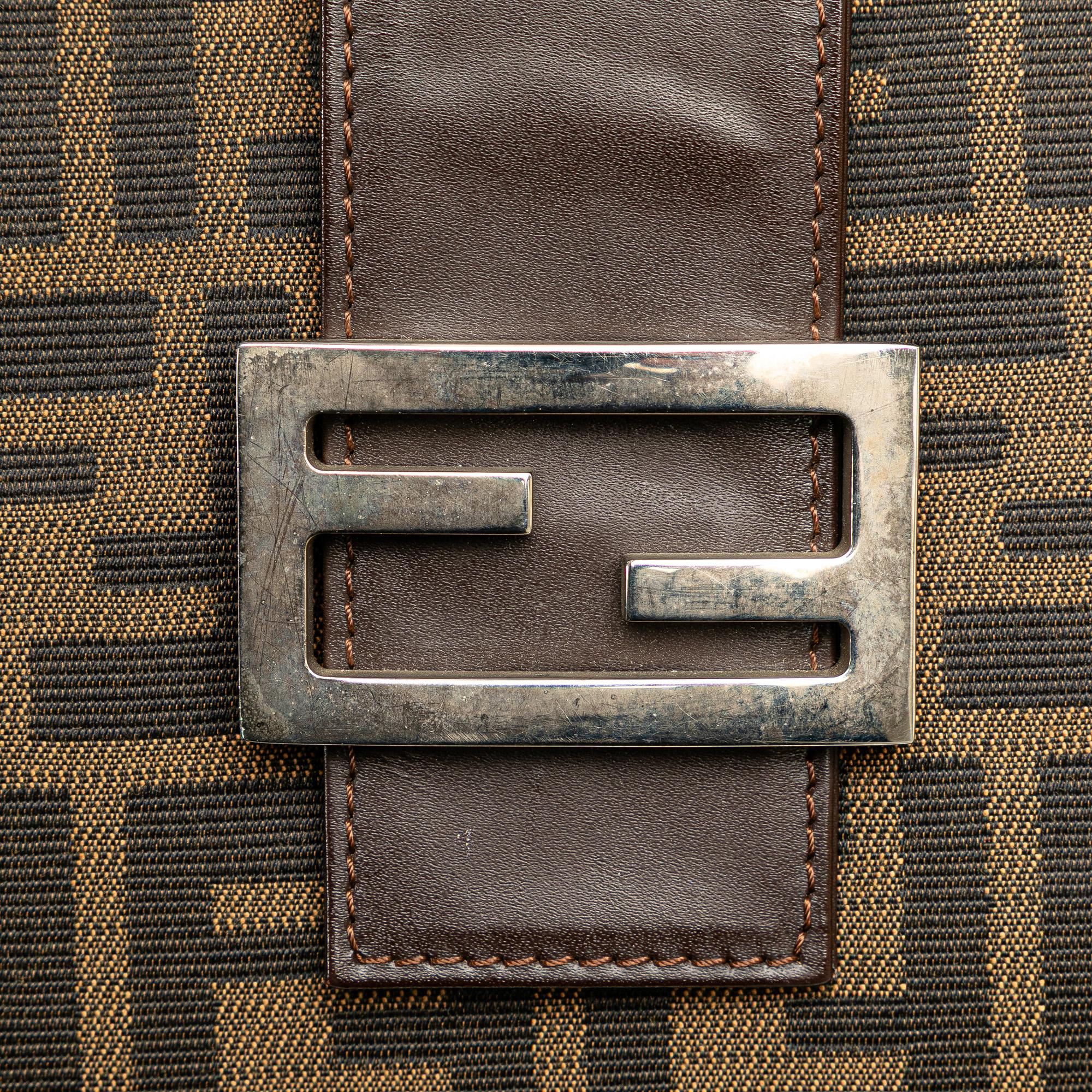Fendi Zucca Canvas Shoulder Bag