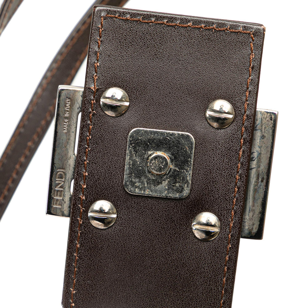 Fendi Zucca Canvas Shoulder Bag