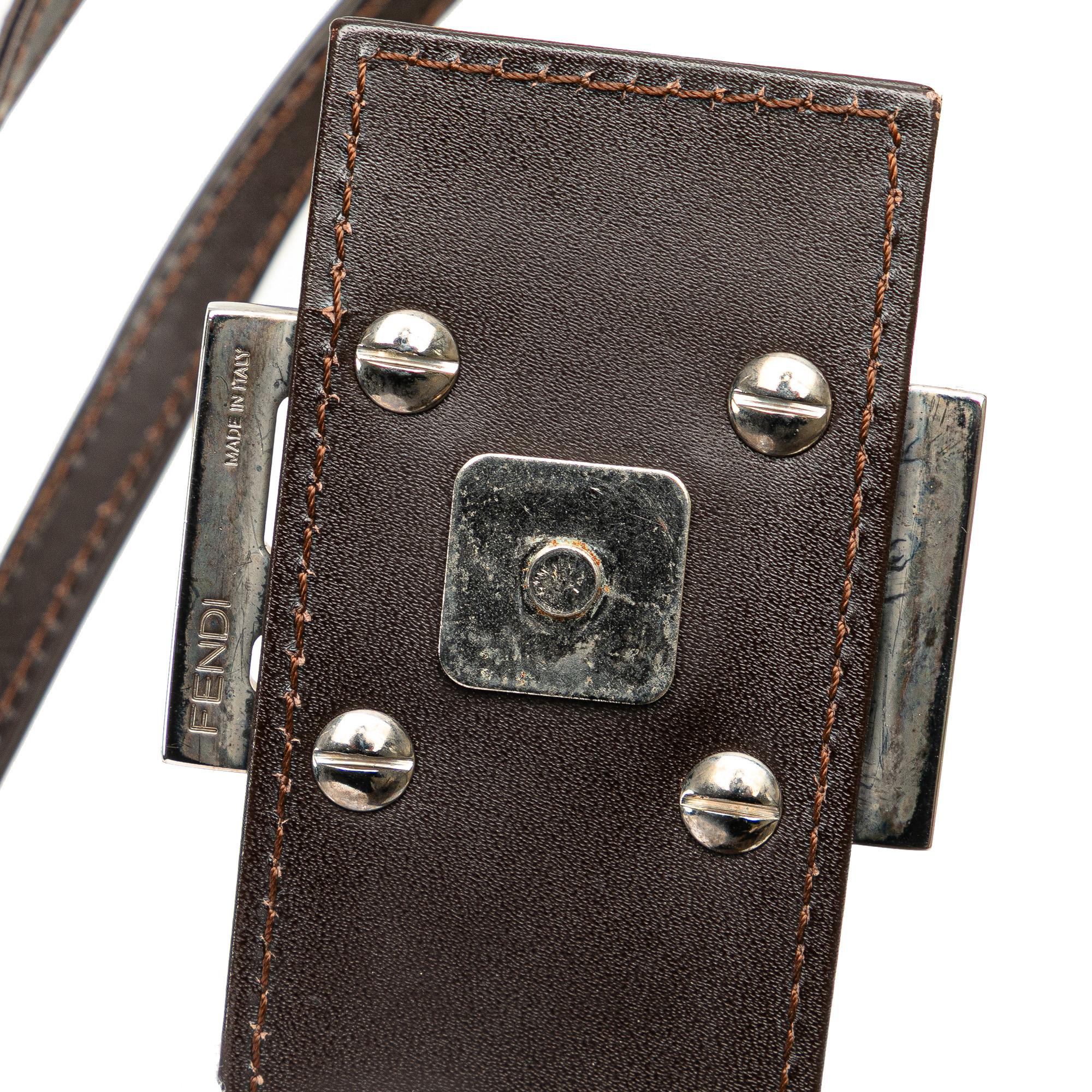 Fendi Zucca Canvas Shoulder Bag