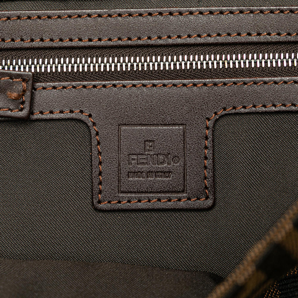 Fendi Zucca Canvas Shoulder Bag