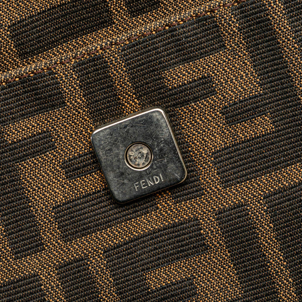 Fendi Zucca Canvas Shoulder Bag