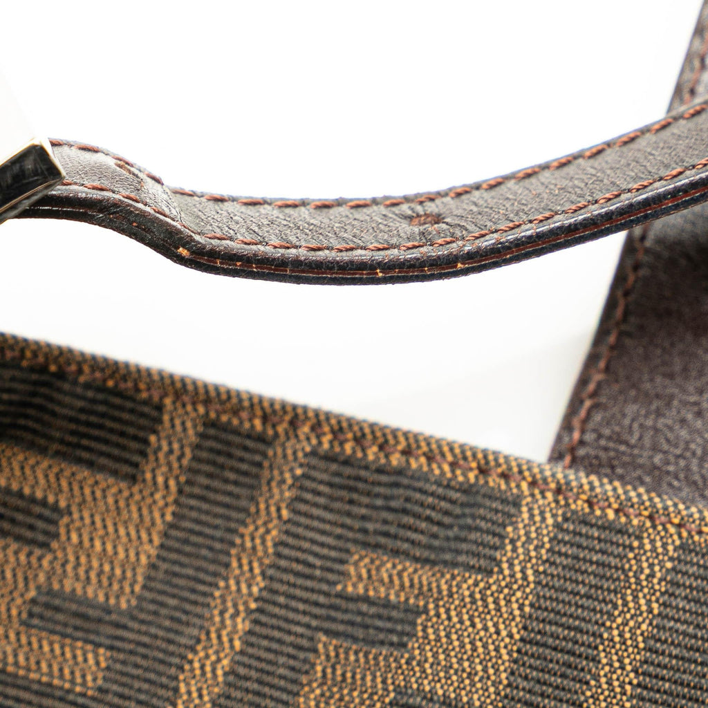 Fendi Zucca Canvas Shoulder Bag
