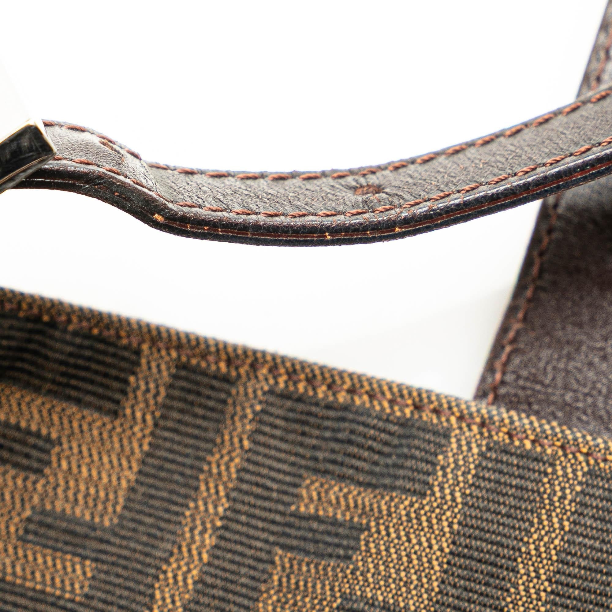 Fendi Zucca Canvas Shoulder Bag