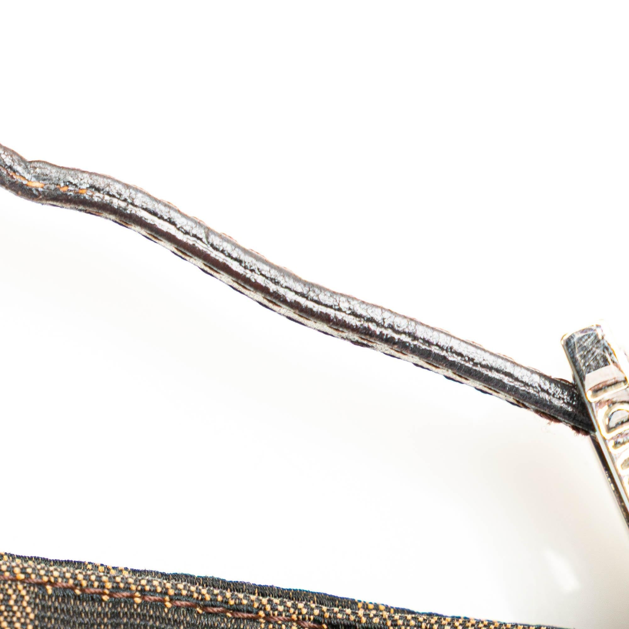 Fendi Zucca Canvas Shoulder Bag