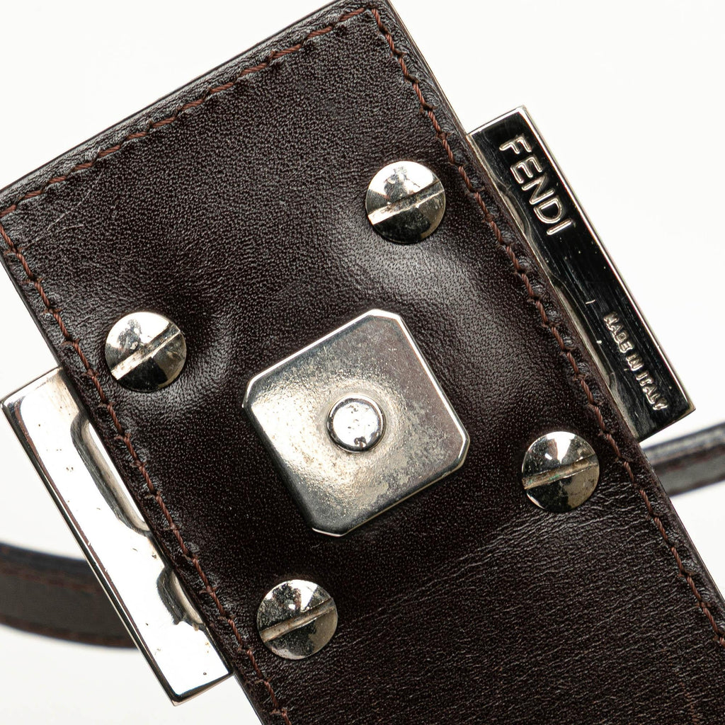 Fendi Zucca Canvas Shoulder Bag