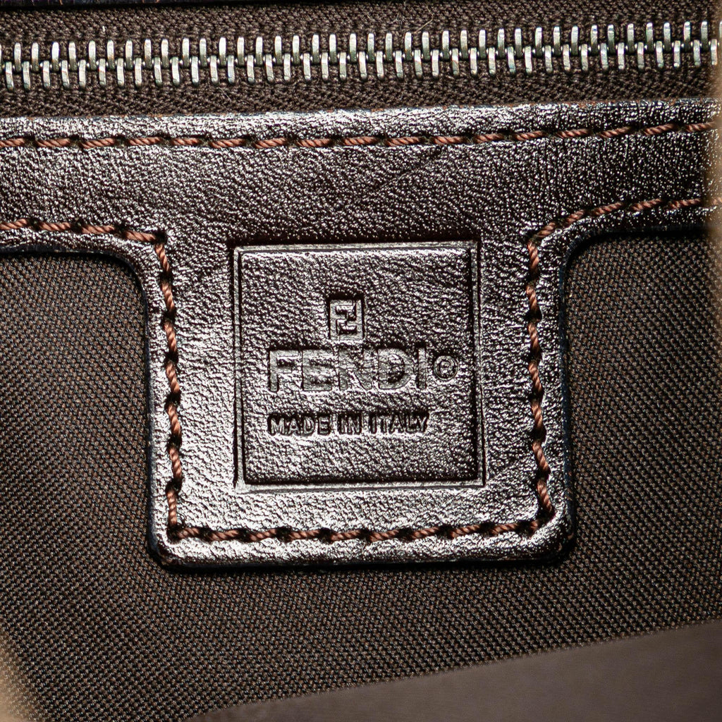 Fendi Zucca Canvas Shoulder Bag