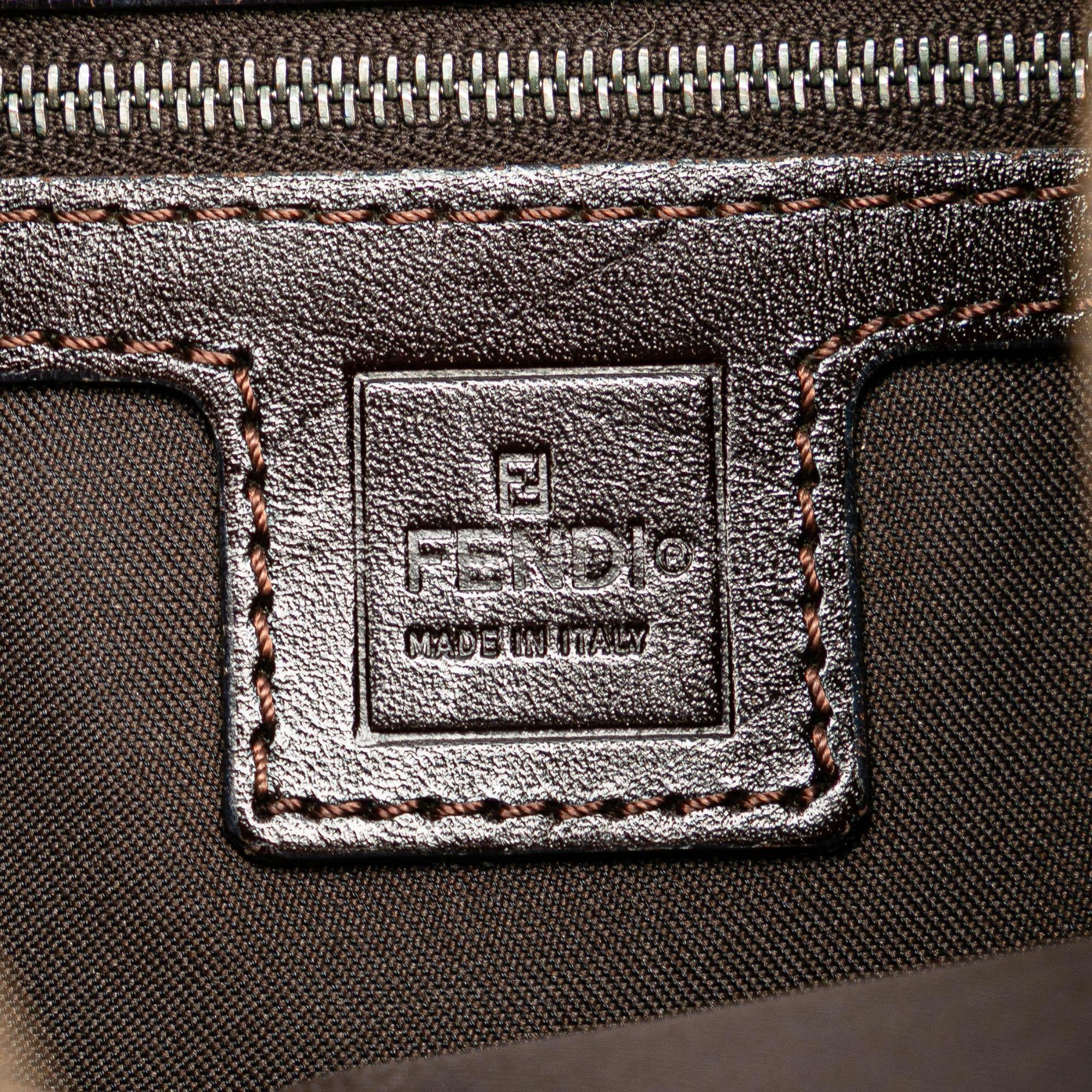 Fendi Zucca Canvas Shoulder Bag