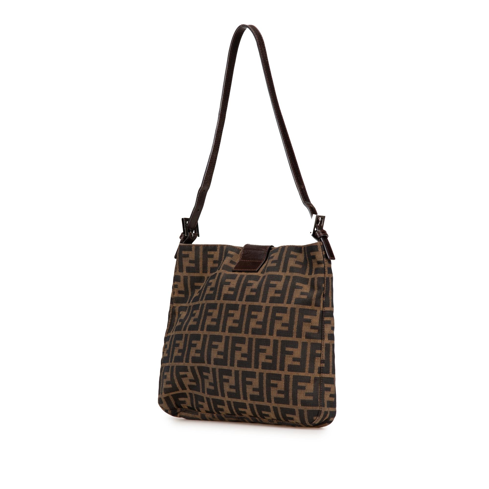 Fendi Zucca Canvas Shoulder Bag