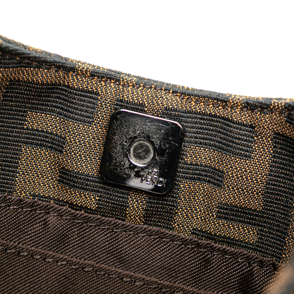 Fendi Zucca Canvas Shoulder Bag