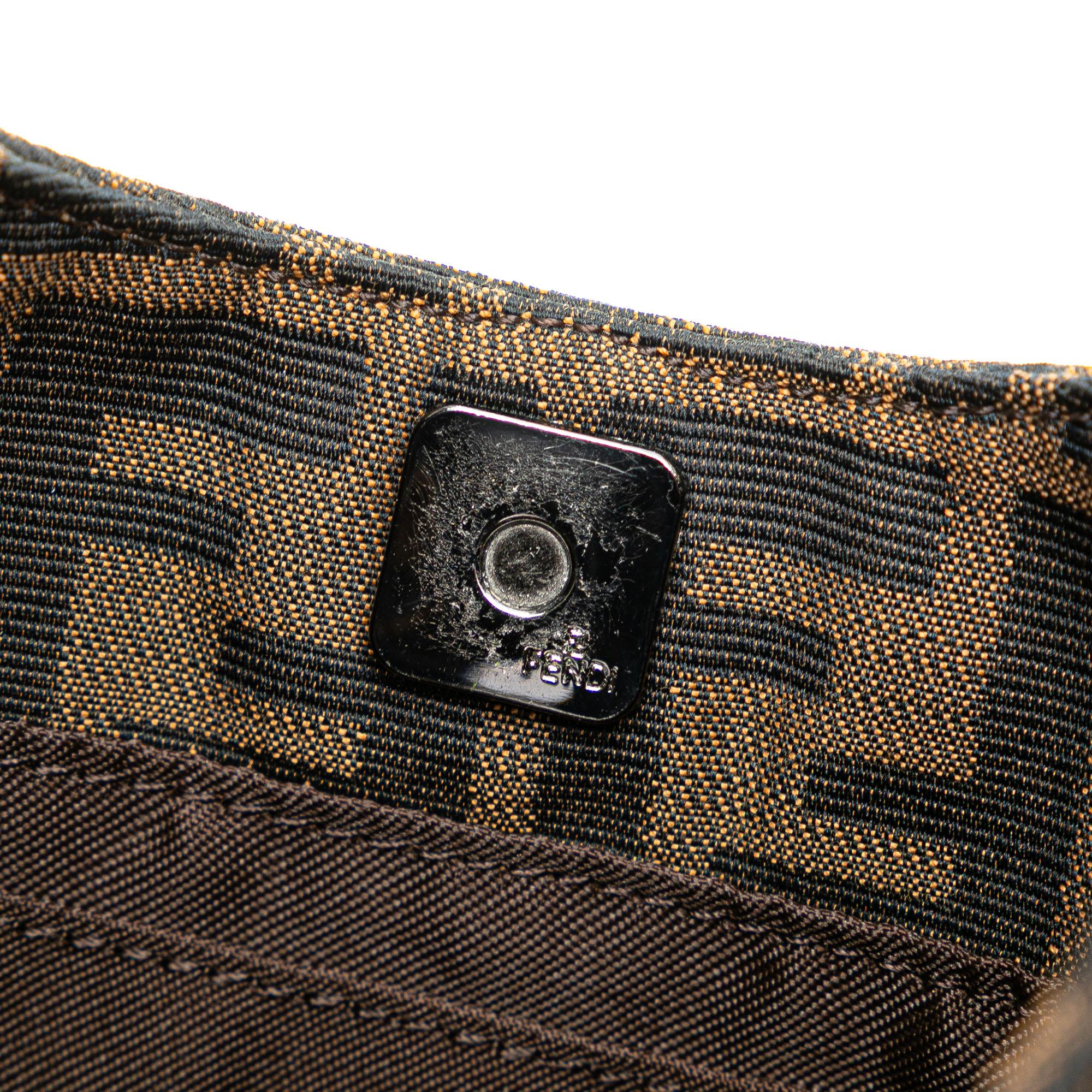 Fendi Zucca Canvas Shoulder Bag